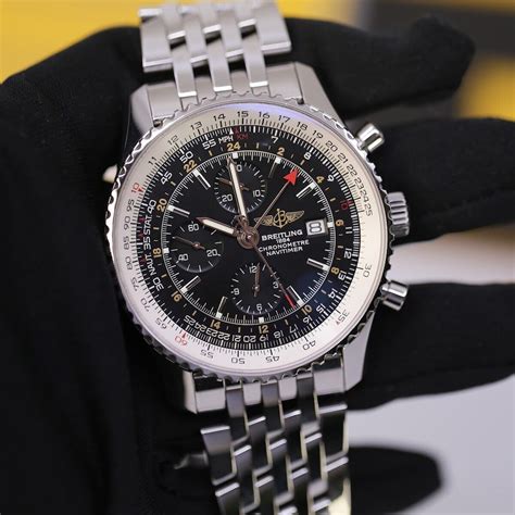 breitling a24322121b2a1|Breitling Navitimer Chronograph GMT 46 (A24322121B2A1).